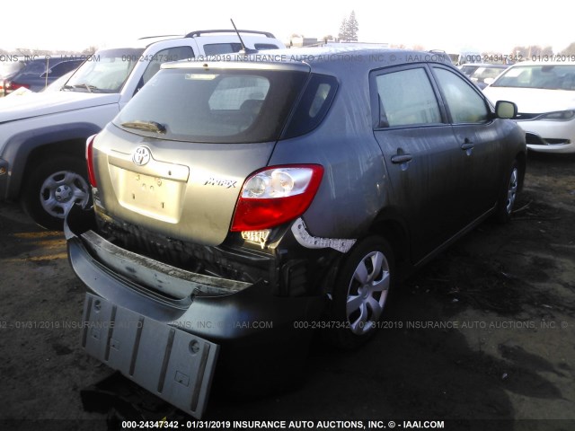 2T1KU4EE6BC563233 - 2011 TOYOTA COROLLA MATRIX  GRAY photo 4