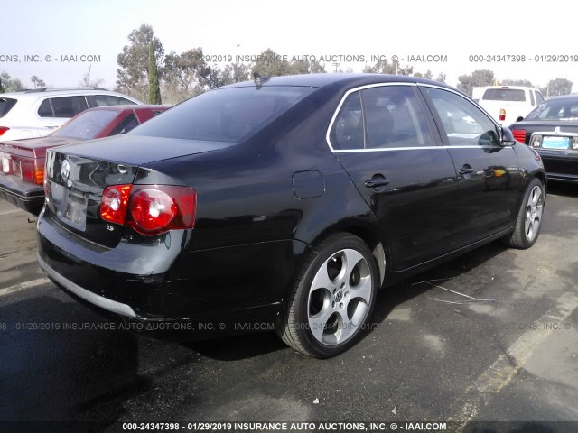 3VWRZ71K88M169260 - 2008 VOLKSWAGEN JETTA SE/SEL BLACK photo 4