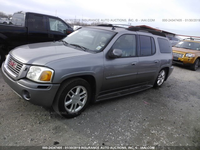 1GKES66M166165921 - 2006 GMC ENVOY DENALI XL GRAY photo 2