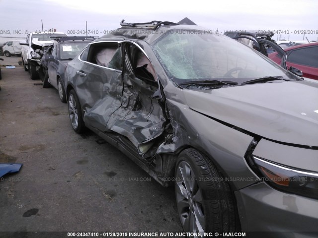 1G1ZE5SX9JF173989 - 2018 CHEVROLET MALIBU PREMIER BROWN photo 6