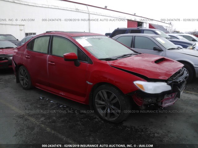 JF1VA1E64H9840558 - 2017 SUBARU WRX PREMIUM RED photo 1