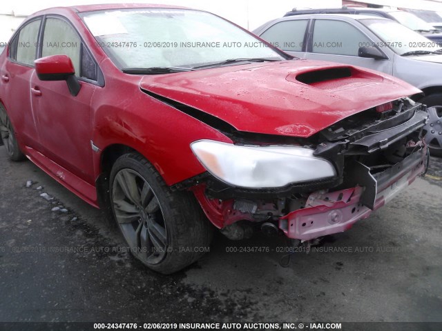 JF1VA1E64H9840558 - 2017 SUBARU WRX PREMIUM RED photo 6