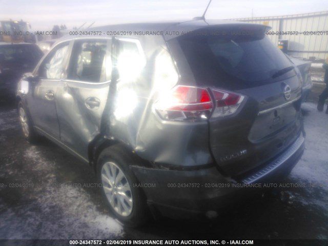 5N1AT2MT0GC788231 - 2016 NISSAN ROGUE S/SL/SV GRAY photo 3