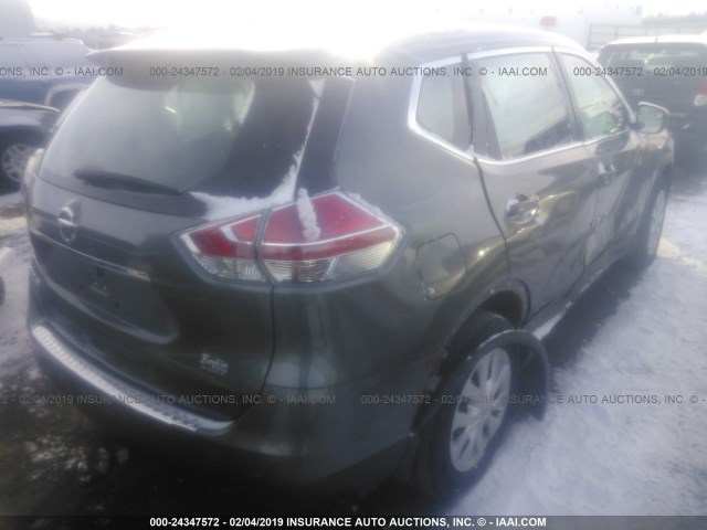 5N1AT2MT0GC788231 - 2016 NISSAN ROGUE S/SL/SV GRAY photo 4