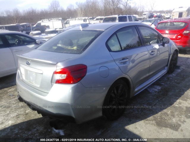 JF1VA1E66G9831536 - 2016 SUBARU WRX PREMIUM SILVER photo 4