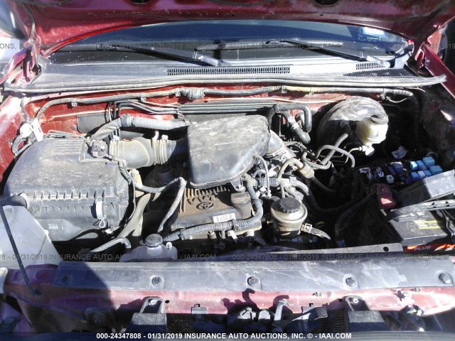 5TFJX4GN1BX004061 - 2011 TOYOTA TACOMA DOUBLE CAB RED photo 10