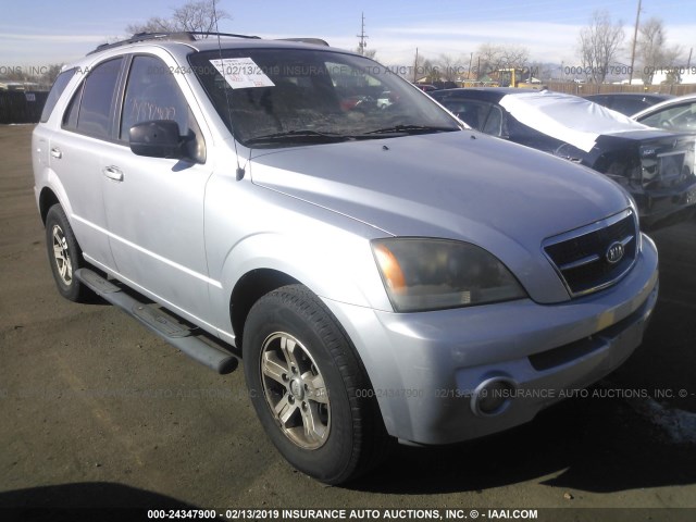 KNDJD733165633528 - 2006 KIA SORENTO EX/LX SILVER photo 1