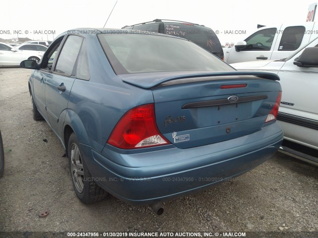 1FAFP34311W282617 - 2001 FORD FOCUS SE/SE SPORT BLUE photo 3