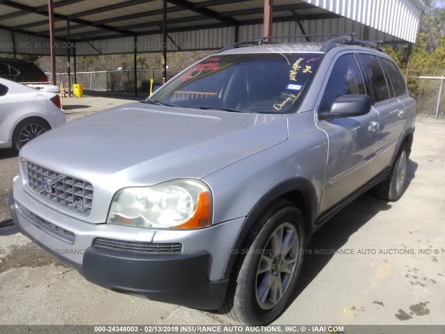 YV1CZ852951189657 - 2005 VOLVO XC90 V8 SILVER photo 2