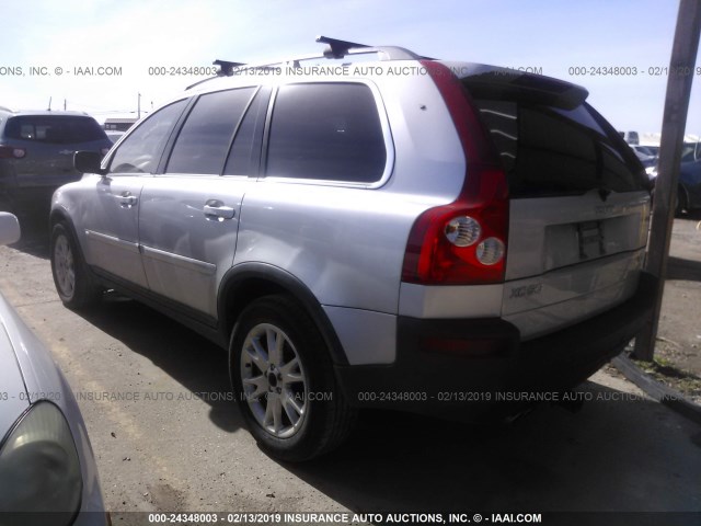 YV1CZ852951189657 - 2005 VOLVO XC90 V8 SILVER photo 3