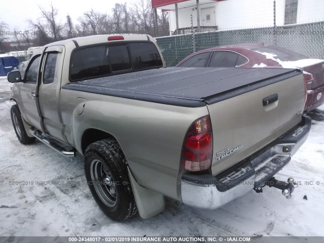 5TETX22N66Z318128 - 2006 TOYOTA TACOMA ACCESS CAB თაფლისფერი ფოტო 3