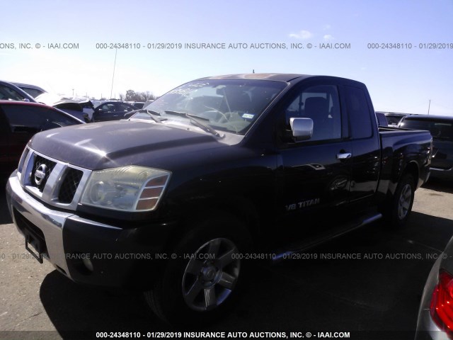 1N6BA06A66N558241 - 2006 NISSAN TITAN XE/SE/LE BLUE photo 2