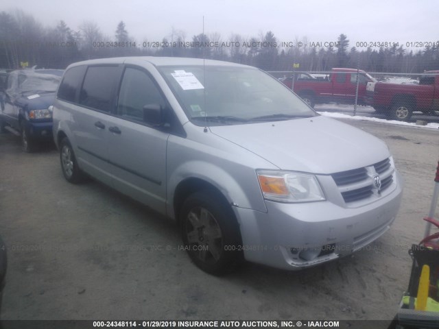 2D8HN44HX8R702468 - 2008 DODGE GRAND CARAVAN SE SILVER photo 1