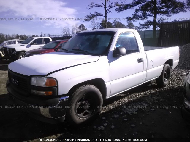 1GTEC14W22Z229716 - 2002 GMC NEW SIERRA C1500 WHITE photo 2