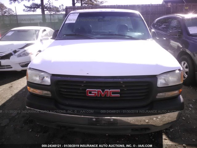 1GTEC14W22Z229716 - 2002 GMC NEW SIERRA C1500 WHITE photo 6