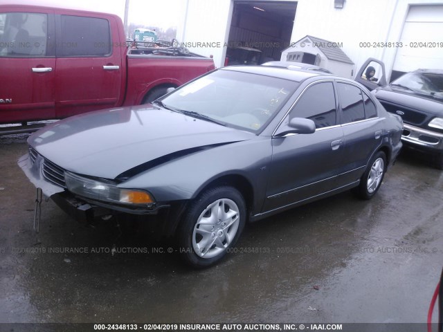 4A3AA46H23E161122 - 2003 MITSUBISHI GALANT ES/LS/GTZ GRAY photo 2