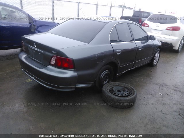 4A3AA46H23E161122 - 2003 MITSUBISHI GALANT ES/LS/GTZ GRAY photo 4