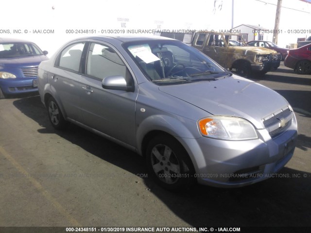 KL1TD56668B013272 - 2008 CHEVROLET AVEO LS SILVER photo 1