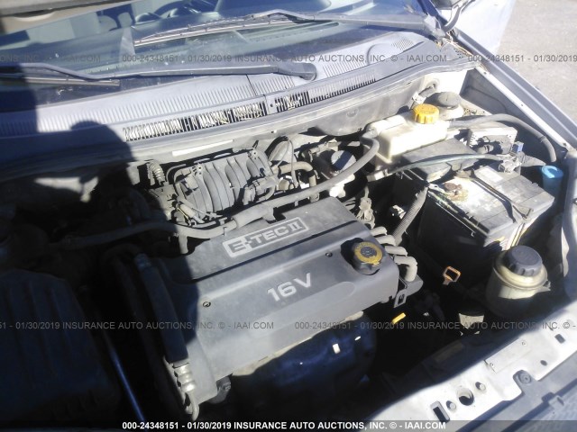 KL1TD56668B013272 - 2008 CHEVROLET AVEO LS SILVER photo 10