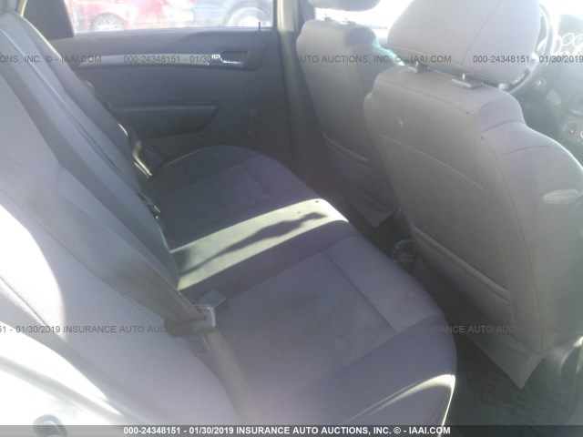 KL1TD56668B013272 - 2008 CHEVROLET AVEO LS SILVER photo 8
