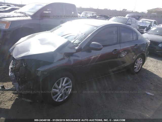 JM1BL1V85C1595608 - 2012 MAZDA 3 I GRAY photo 2