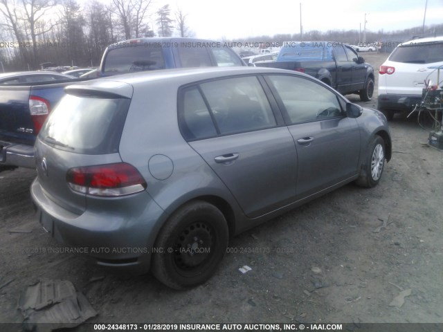 WVWDB7AJ6AW163665 - 2010 VOLKSWAGEN GOLF 灰色 照片 4