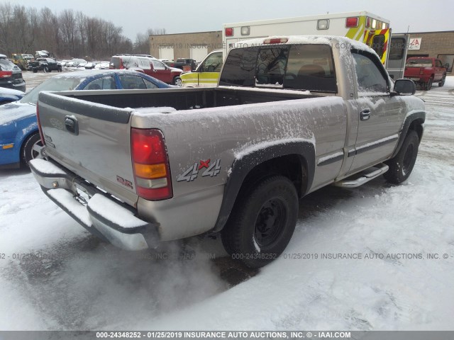 1GTEK14W5XZ507311 - 1999 GMC NEW SIERRA K1500 TAN photo 4