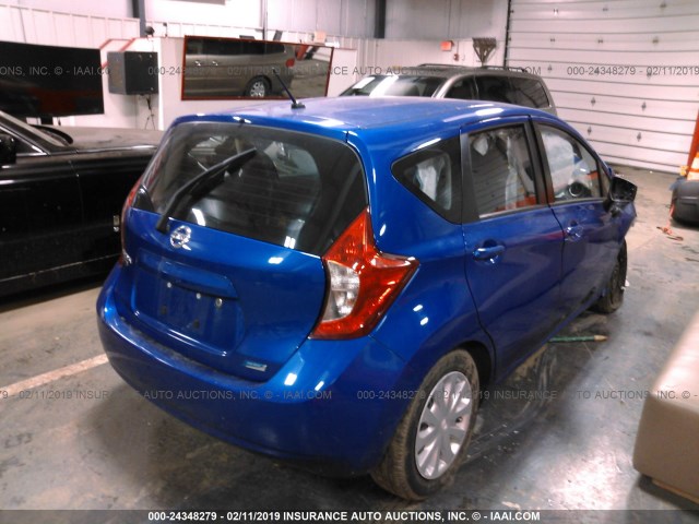 3N1CE2CP3GL377134 - 2016 NISSAN VERSA NOTE S/S PLUS/SV/SL/SR BLUE photo 4