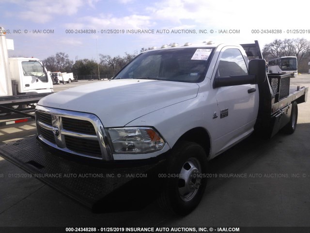 3C7WDSBL1CG283660 - 2012 DODGE RAM 3500 ST/SLT WHITE photo 2