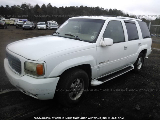 1GYEK13R7XR401593 - 1999 CADILLAC ESCALADE WHITE photo 2