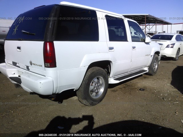 1GYEK13R7XR401593 - 1999 CADILLAC ESCALADE WHITE photo 4