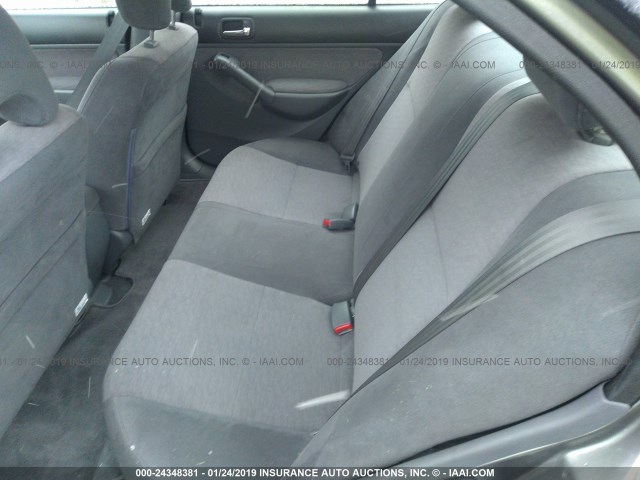 JHMES96665S020795 - 2005 HONDA CIVIC HYBRID GRAY photo 8