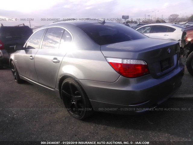 WBANV13569C152488 - 2009 BMW 528 XI GRAY photo 3