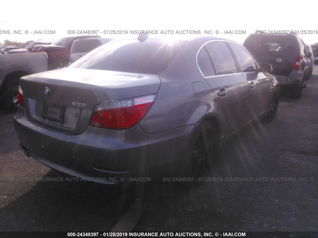 WBANV13569C152488 - 2009 BMW 528 XI GRAY photo 4