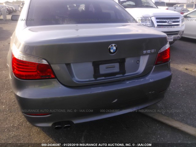 WBANV13569C152488 - 2009 BMW 528 XI GRAY photo 6