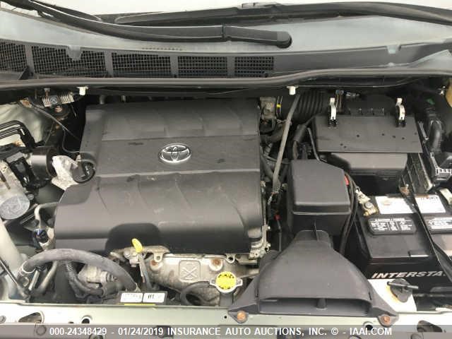 5TDKK3DC1ES473788 - 2014 TOYOTA SIENNA GREEN photo 10