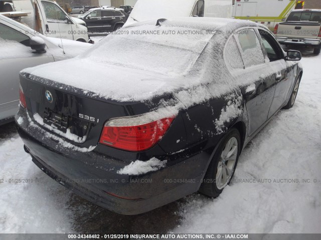 WBANV9C50AC461747 - 2010 BMW 535 BLACK photo 4
