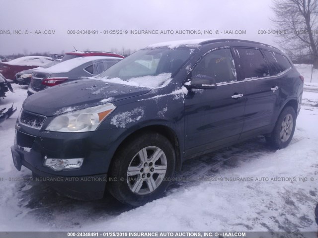 1GNLVFED7AJ215617 - 2010 CHEVROLET TRAVERSE LT GRAY photo 2