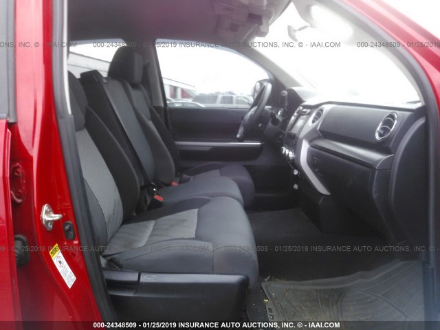 5TFUY5F12EX335928 - 2014 TOYOTA TUNDRA DOUBLE CAB SR/SR5 RED photo 5