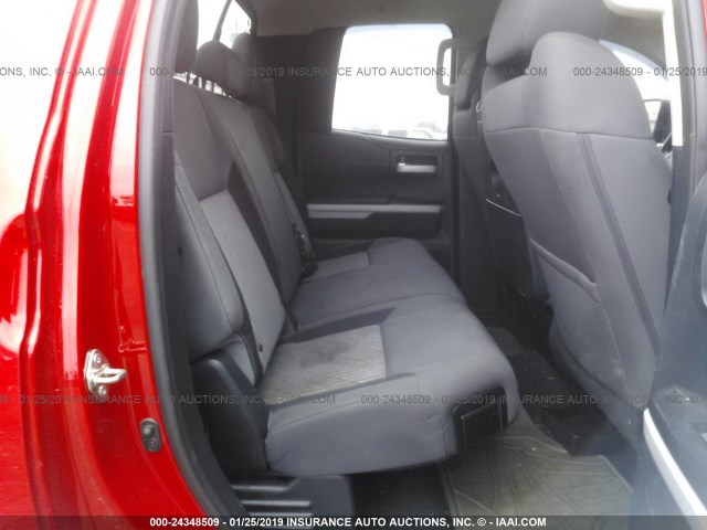 5TFUY5F12EX335928 - 2014 TOYOTA TUNDRA DOUBLE CAB SR/SR5 RED photo 8