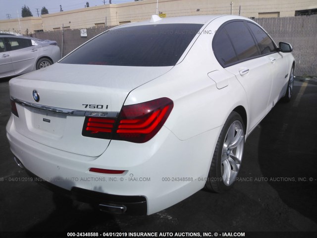 WBAYA8C57DD228062 - 2013 BMW 750 I WHITE photo 4