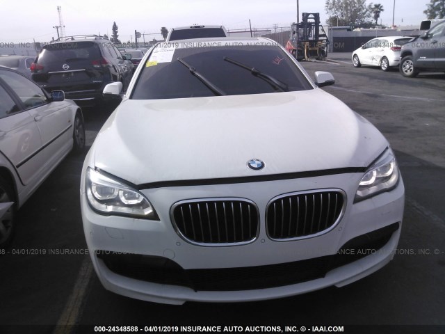 WBAYA8C57DD228062 - 2013 BMW 750 I WHITE photo 6