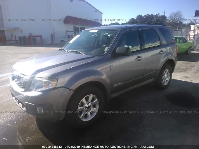 4F2CZ96198KM03868 - 2008 MAZDA TRIBUTE S GRAY photo 2