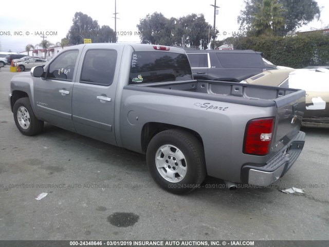 2GCEC13C471507443 - 2007 CHEVROLET SILVERADO C1500 CREW CAB GRAY photo 3