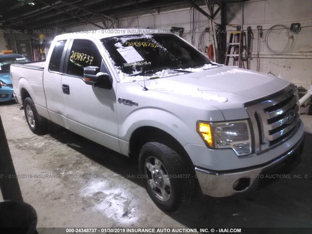 1FTEX1CMXBFB02184 - 2011 FORD F150 SUPER CAB WHITE photo 1