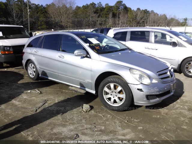 4JGCB65E87A059084 - 2007 MERCEDES-BENZ R 350 SILVER photo 1