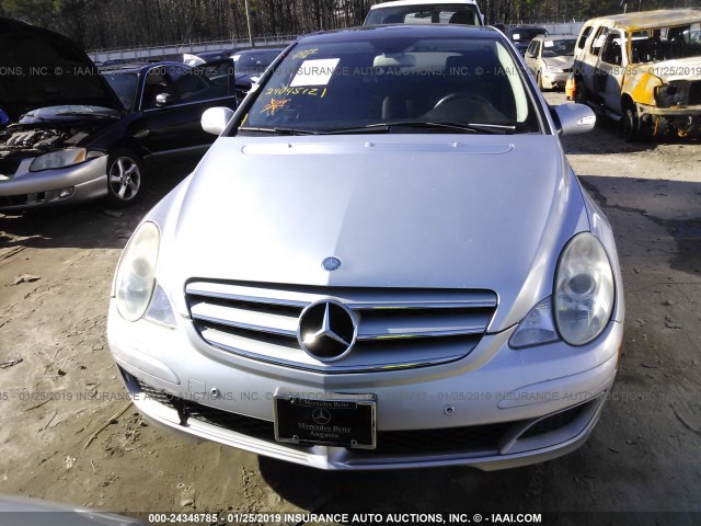 4JGCB65E87A059084 - 2007 MERCEDES-BENZ R 350 SILVER photo 6