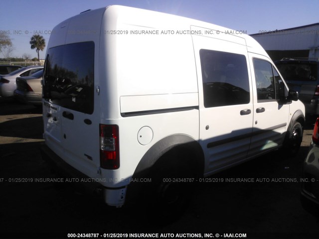 NM0LS6AN0DT152317 - 2013 FORD TRANSIT CONNECT XL WHITE photo 4