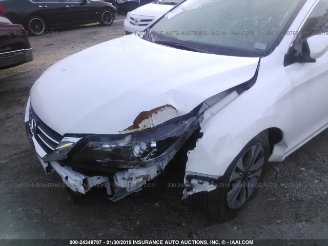 1HGCR2F31FA251596 - 2015 HONDA ACCORD WHITE photo 6