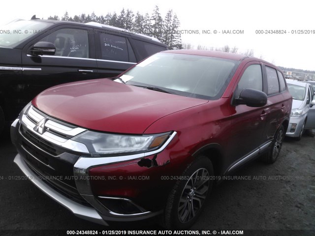 JA4AZ3A39JZ059589 - 2018 MITSUBISHI OUTLANDER SE/SEL/LE RED photo 2